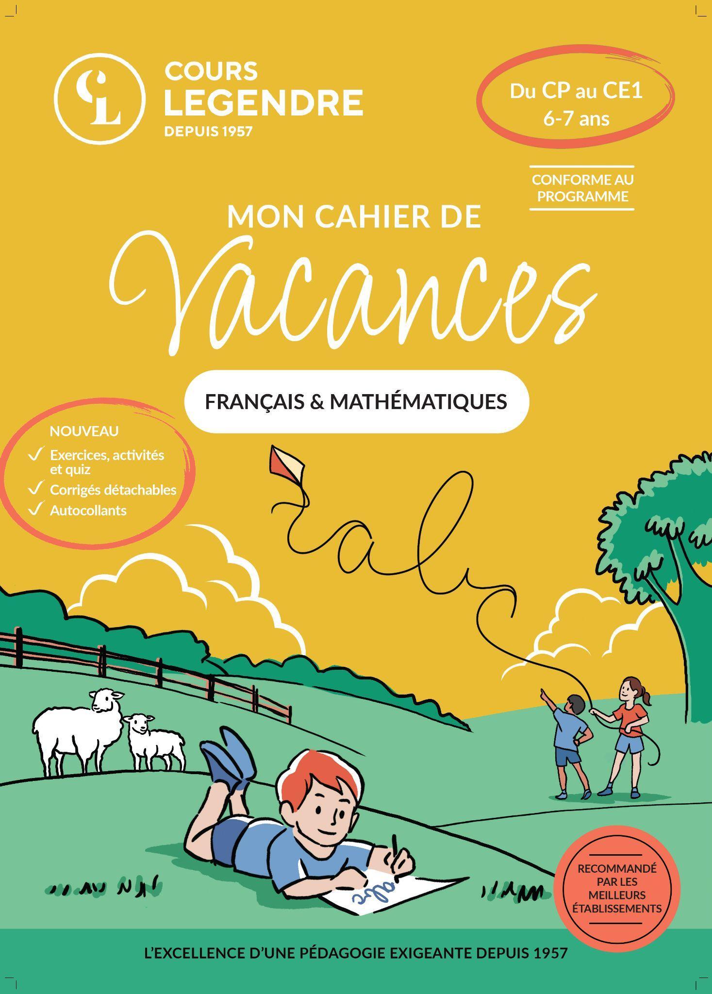 Mon cahier de vacances - Du CP au CE1 (6-7 ans)Français & Mathématiques -  Collectif - EDICOLE