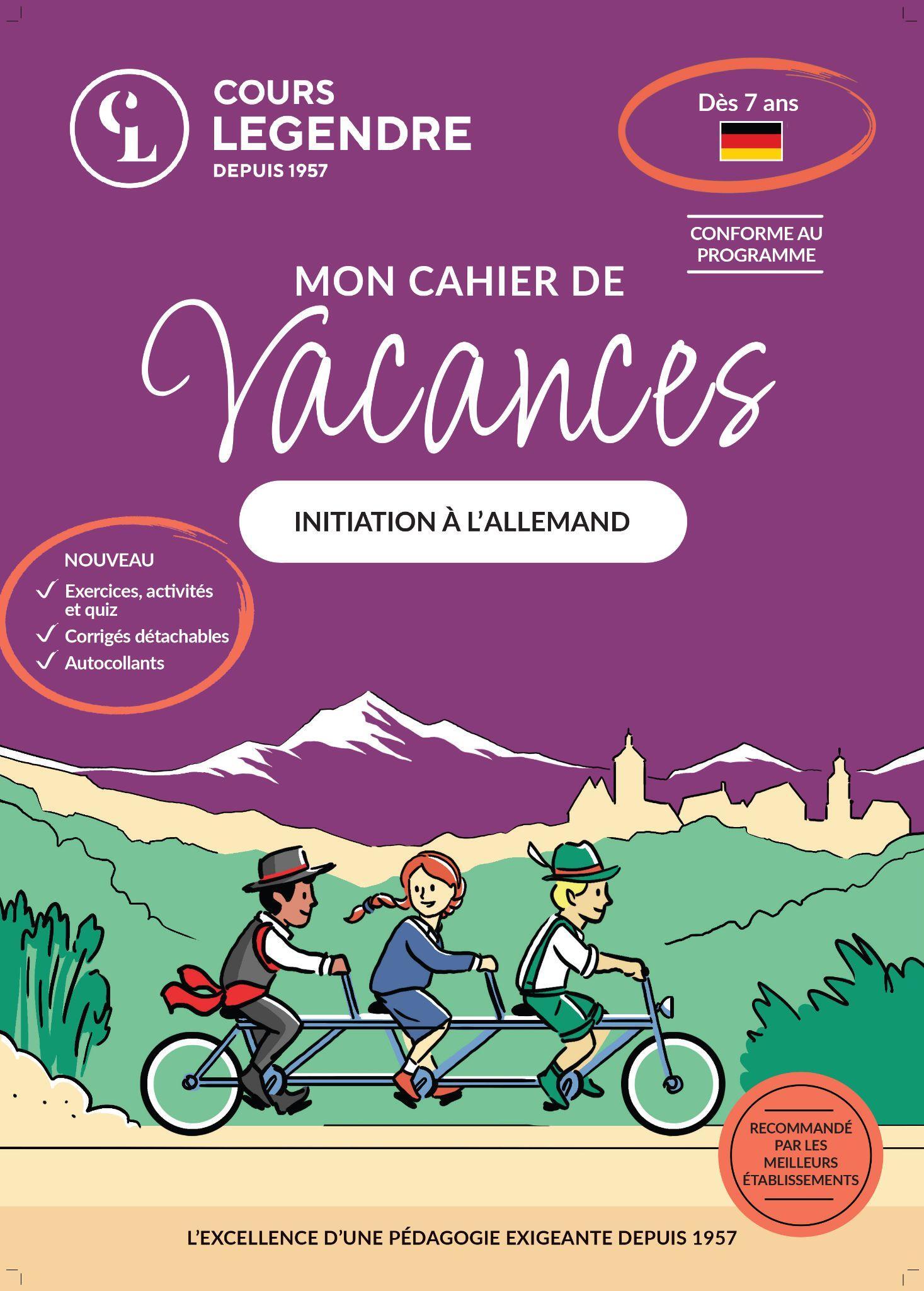 Mon cahier de vacances  (Dès 7 ans)Initiation à l'allemand -  Collectif - EDICOLE