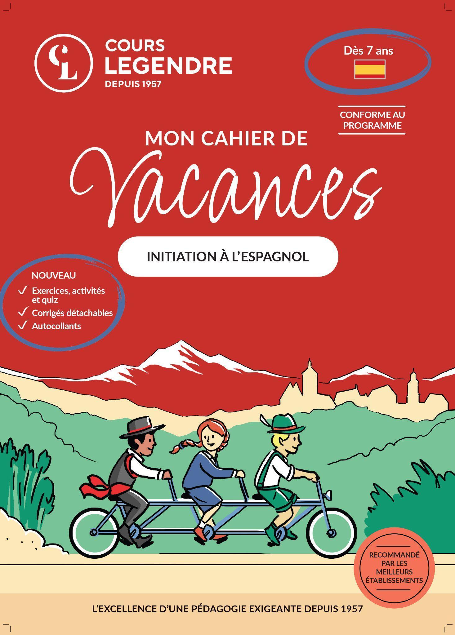 Mon cahier de vacances  (Dès 7 ans)Initiation à l'espagnol -  Collectif - EDICOLE