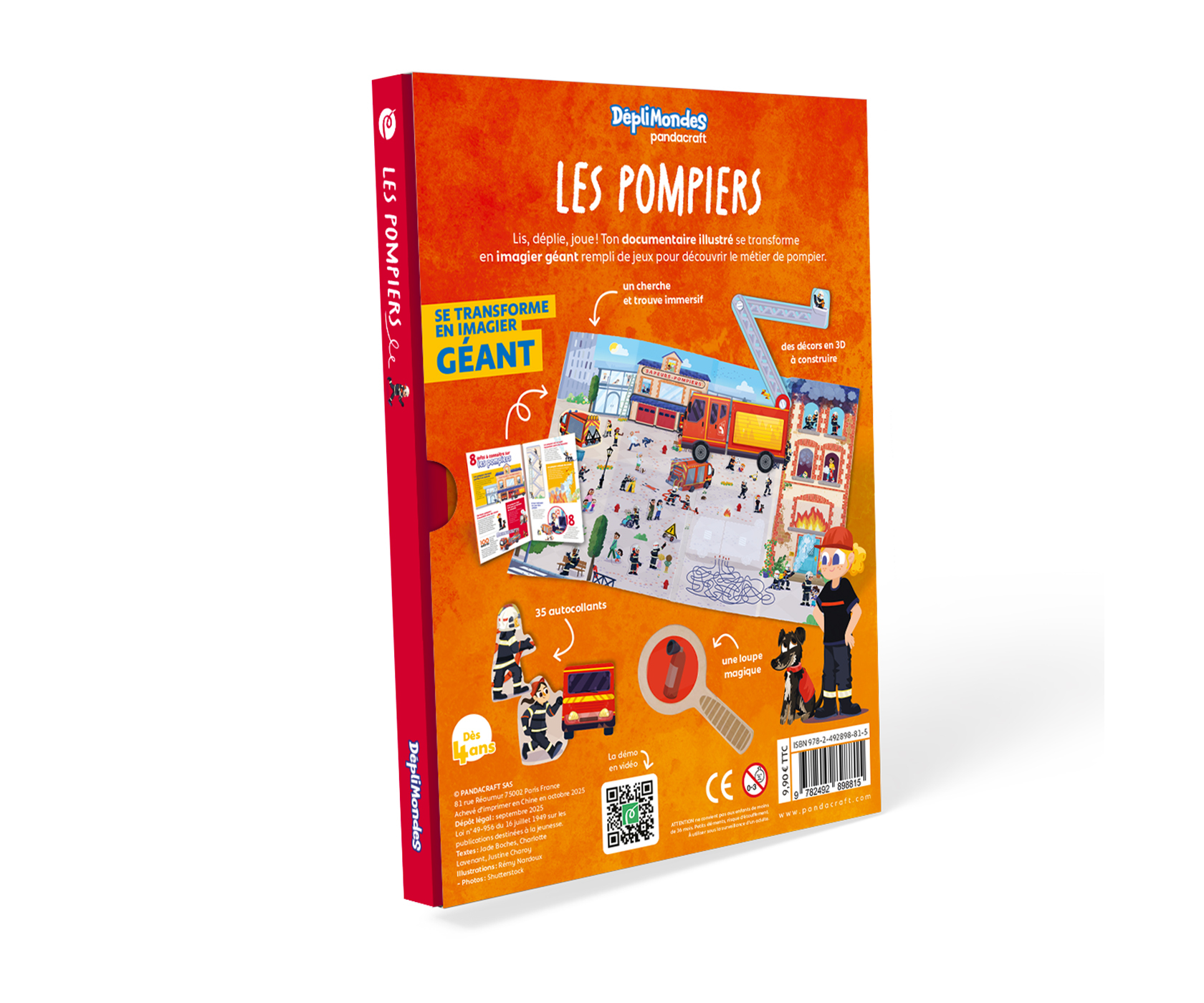 Les pompiers - DépliMondes dès 4 ans -  - PANDACRAFT