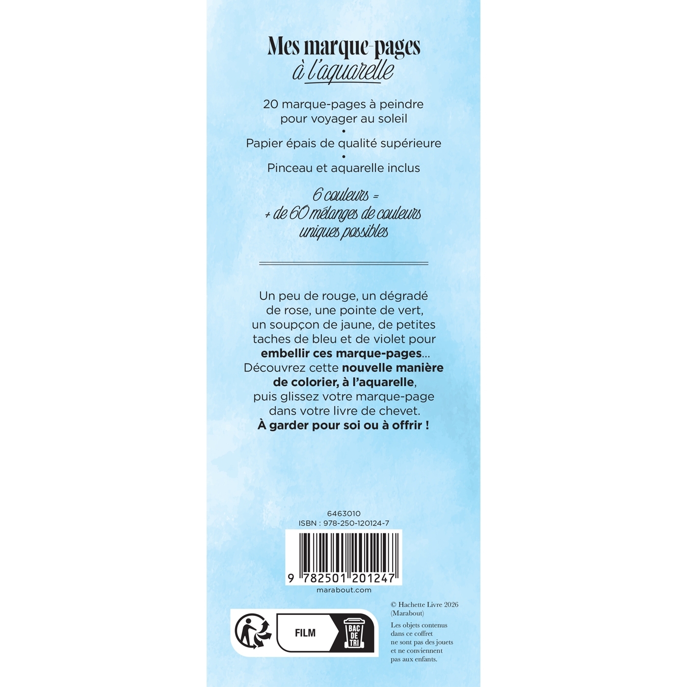 Voyage au soleil - Mes marque-pages à l'aquarelle -   - MARABOUT