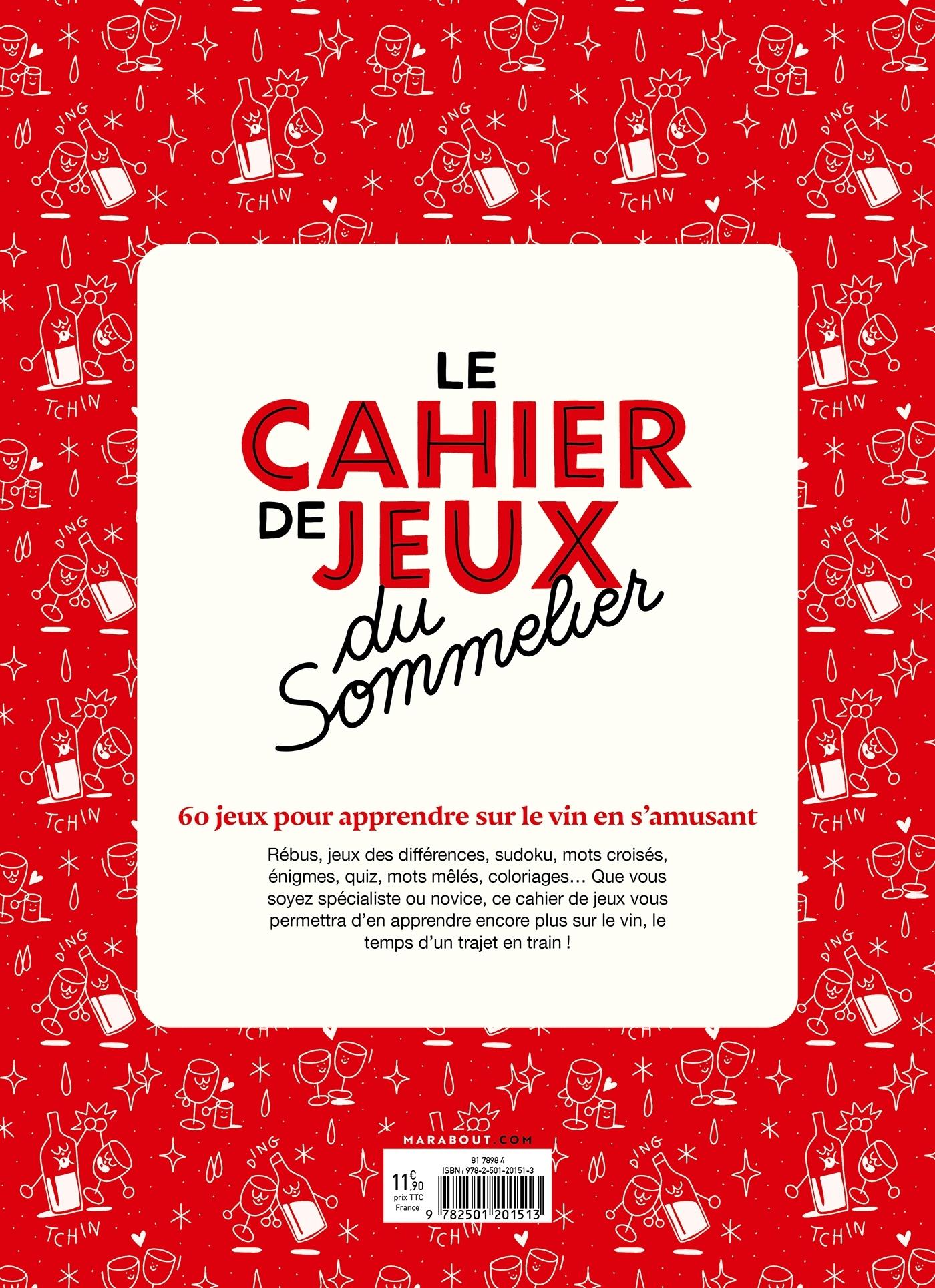 Le cahier de jeux du sommelier - Nouvelle édition - Gwilherm de Cerval - MARABOUT