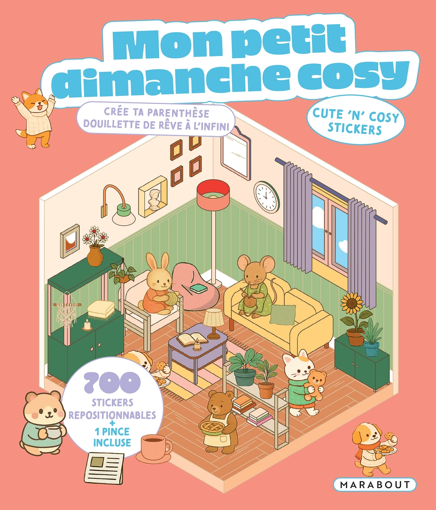 Dimanche cosy - Cute 'n' cosy stickers -  - MARABOUT
