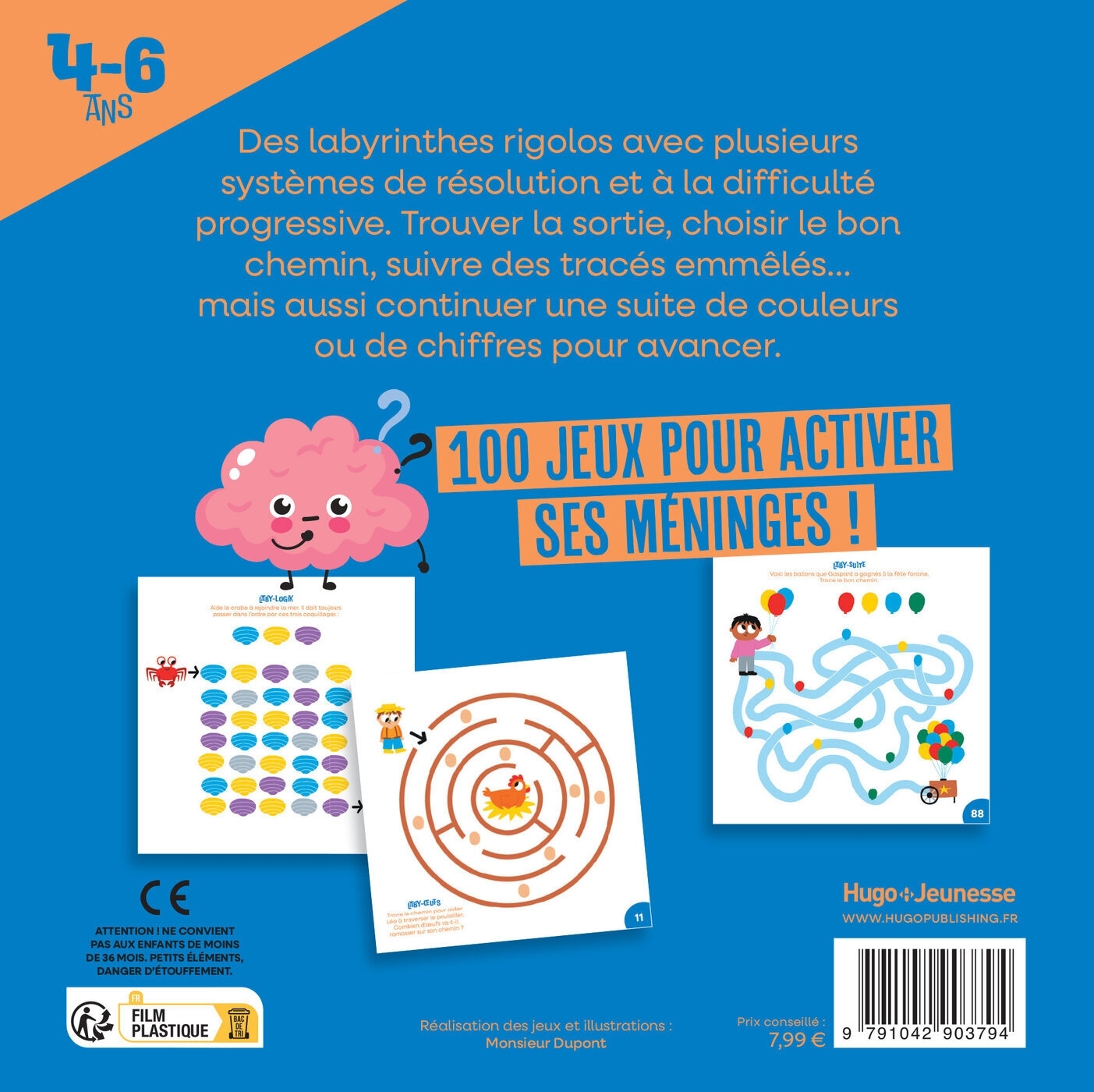 100 labyrinthes pour Super futés 4-6 ans -  - HUGO JEUNESSE