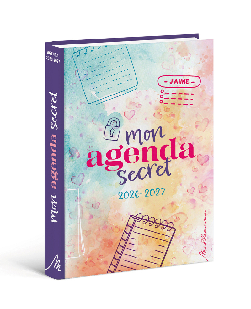 Agenda scolaire 2026-2027 Mon agenda secret -  Collectif - MILLESIMA