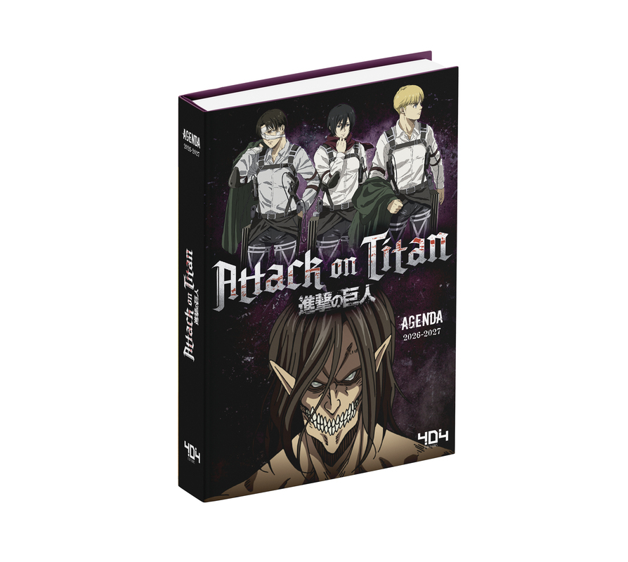 Agenda Attack on Titan 2026-2027 -  Kodansha, Hajime Isayama - 404 EDITIONS