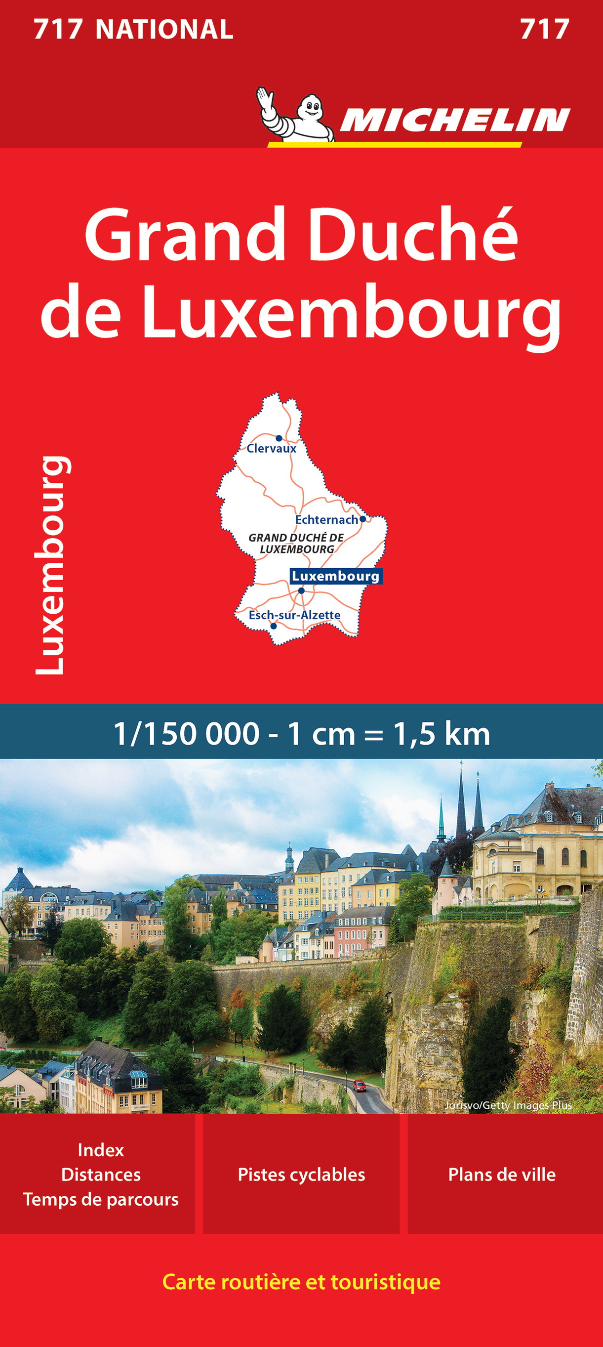 Carte Nationale Grand-Duché de Luxembourg - XXX - MICHELIN