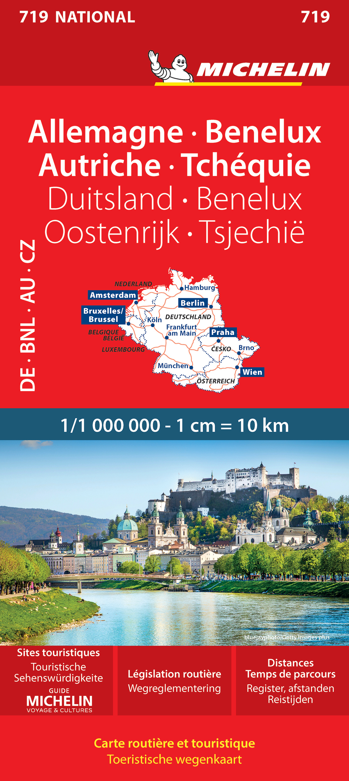 Carte Nationale Allemagne, Benelux, Autriche, Tchéquie / Duitsland, Benelux, Oostenrijk, Tsjechië - XXX - MICHELIN