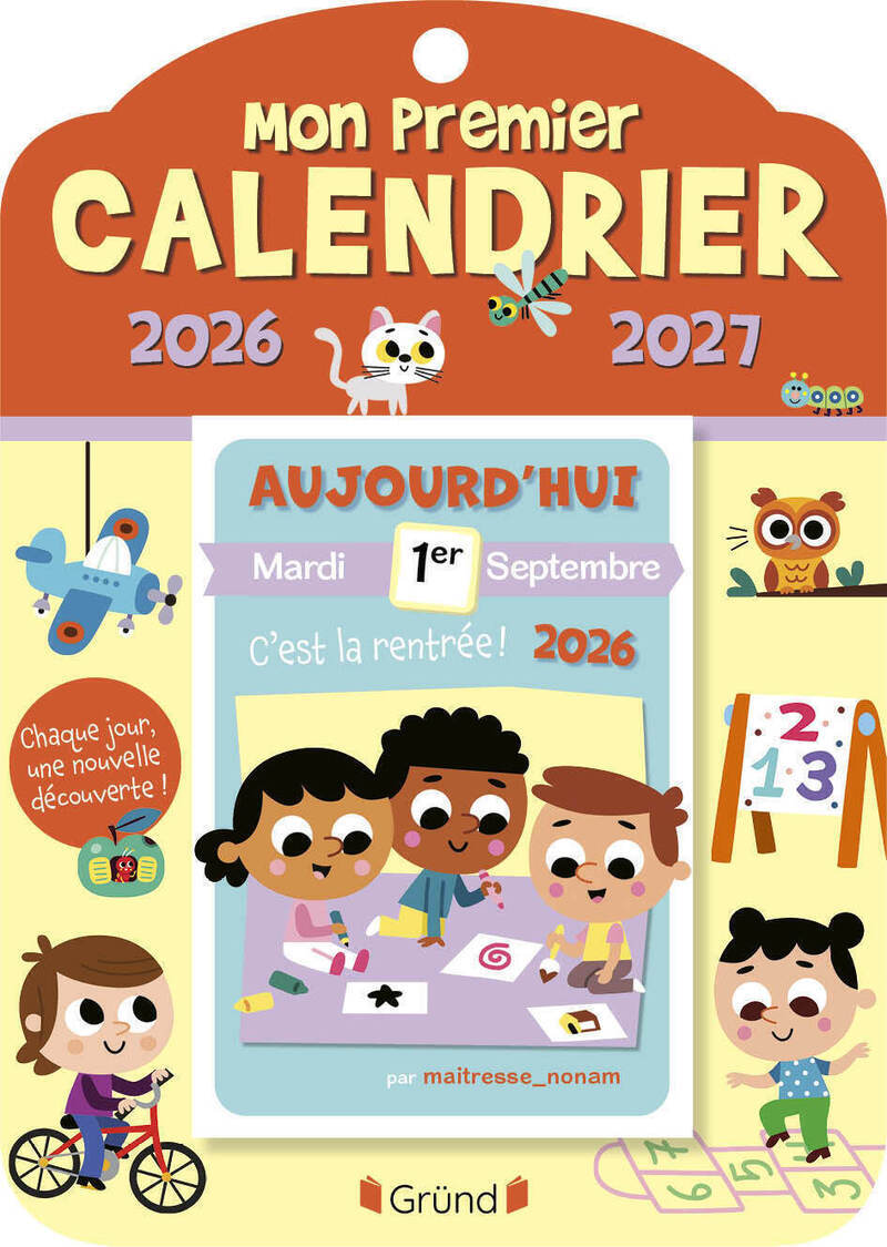 Mon premier calendrier 2026-2027 -  Maîtresse Manon - GRUND