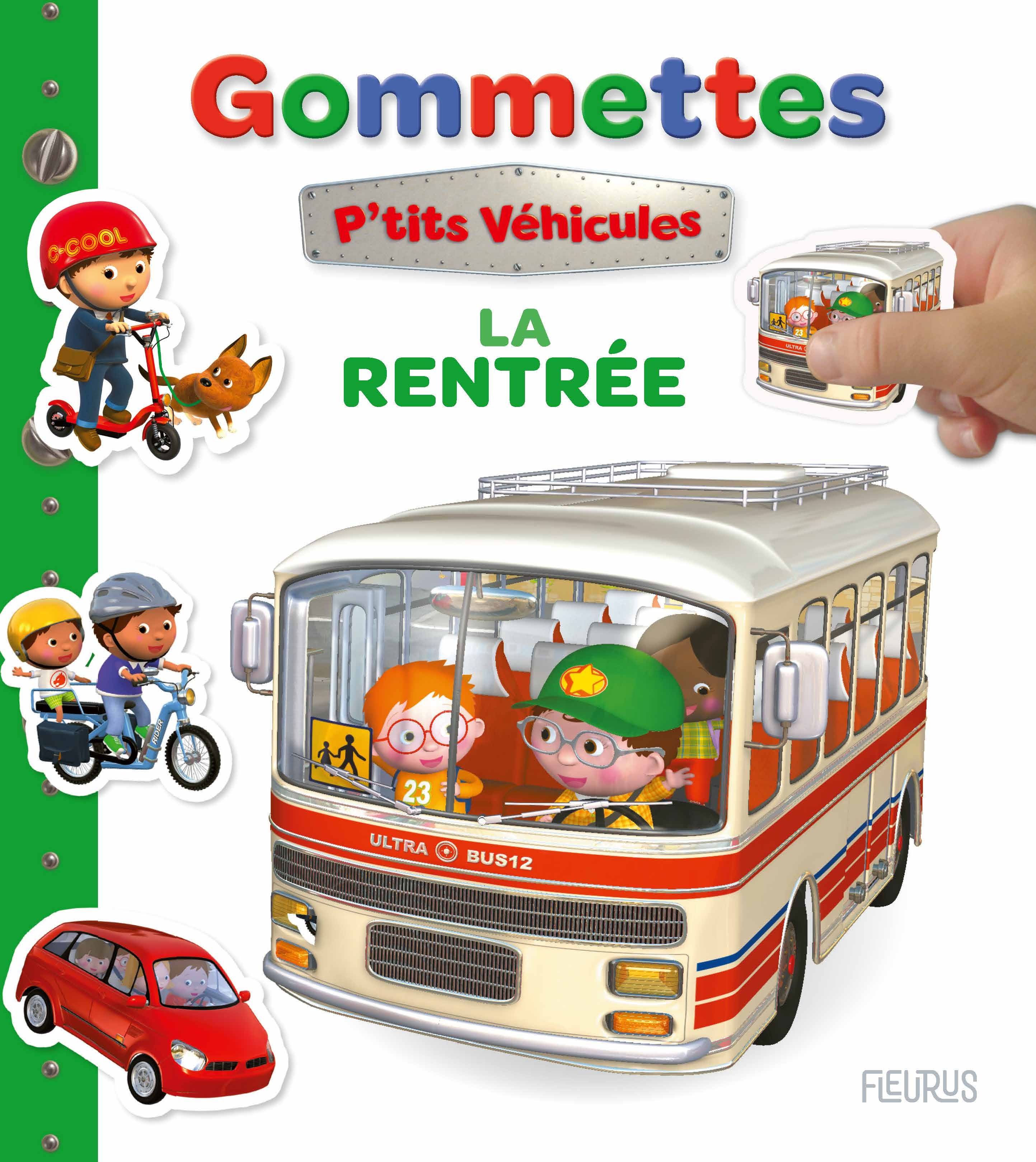 Mes premières gommettes P'tits véhicules - La rentrée - Nathalie Bélineau - FLEURUS