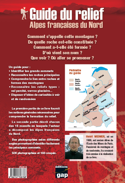 GUIDE DU RELIEF DES ALPES FRANCAISES DU NORD -  H. WIDMER, Henri WIDMER - GAP
