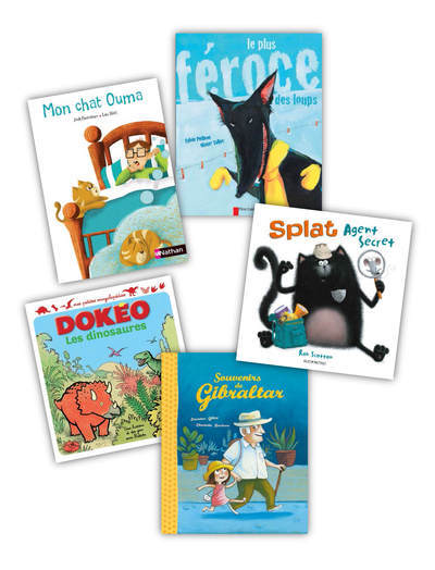 Trampoline CP - Lot de 5 albums - PCF - Jack Fontaines, Laurence Gillot, Cécile Jugla, Sylvie Poillève, Rob Scotton - NATHAN