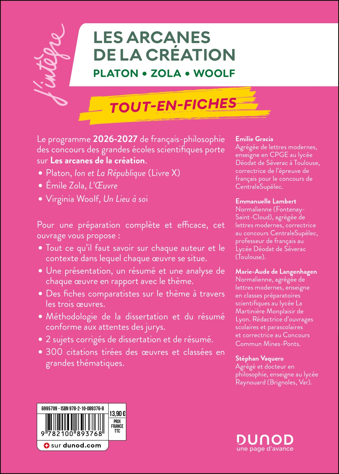 Tout-en-fiches - Prépas scientifiques Français-philosophie - 2026-2027 - Emilie Gracia, Emmanuelle LAMBERT, Marie-Aude Langenhagen, Stéphan Vaquero - DUNOD