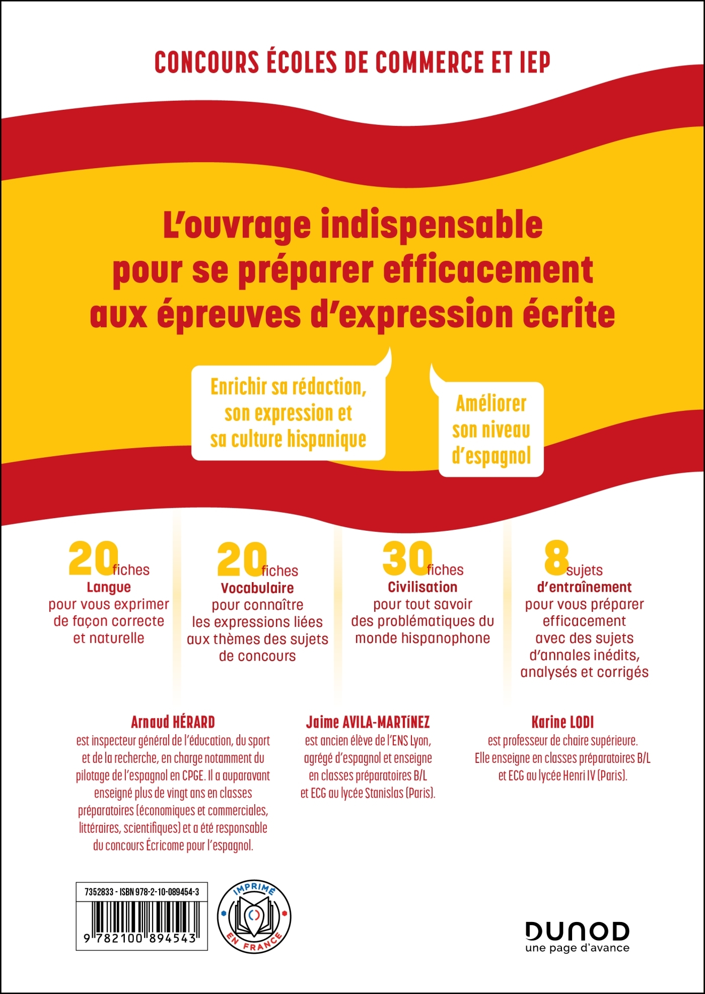 Tout l'espagnol aux concours - 6e éd. - Arnaud Hérard, Jaime Avila-Martinez, Karine Lodi - DUNOD