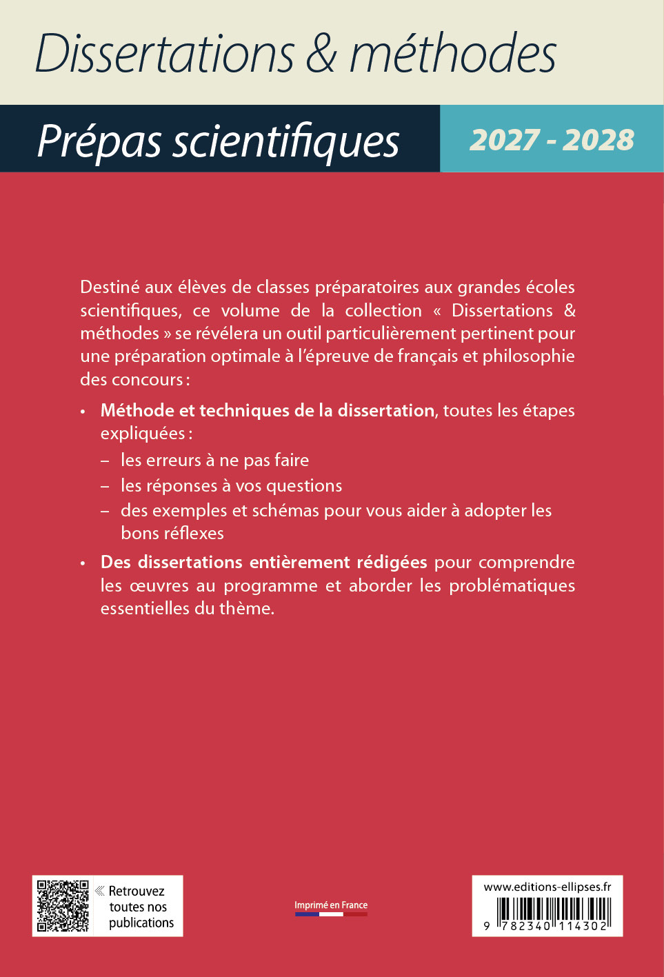Les arcanes de la création en 43 dissertations - Prépas scientifiques. Français-Philosophie. - Sophie Rochefort-Guillouet, Guillaume Bagnolini, Nathalie Blaise, Audrey Blind, Brahim Boumeshouli, Patrice Bégnana, Alexandra Bérenger, Isabelle-Rachel Casta, 