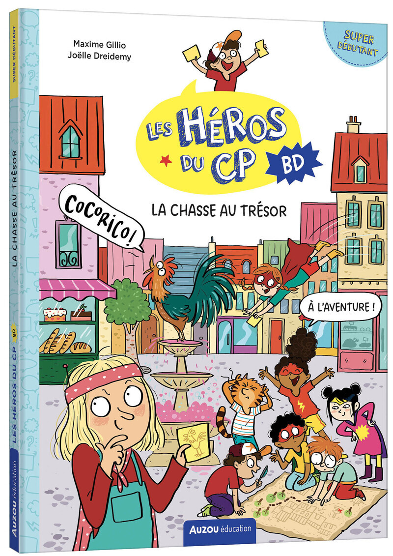 Les Héros du CP en BD - super débutant - La chasse au trésor - Maxime Gillio - AUZOU