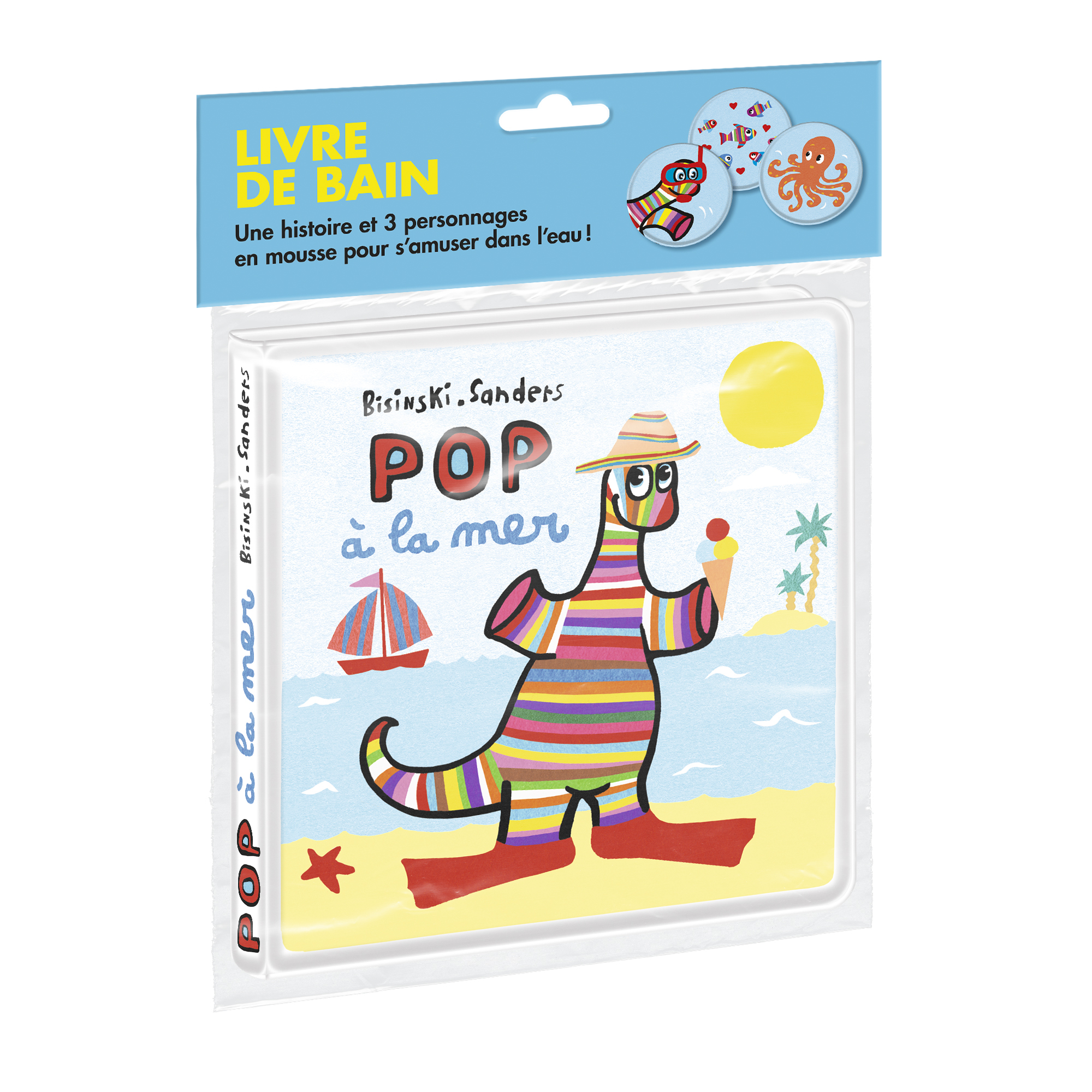 Pop à la mer (Livre de bain) -  Sanders Alex, Pierrick Bisinski, Alex Sanders - EDL