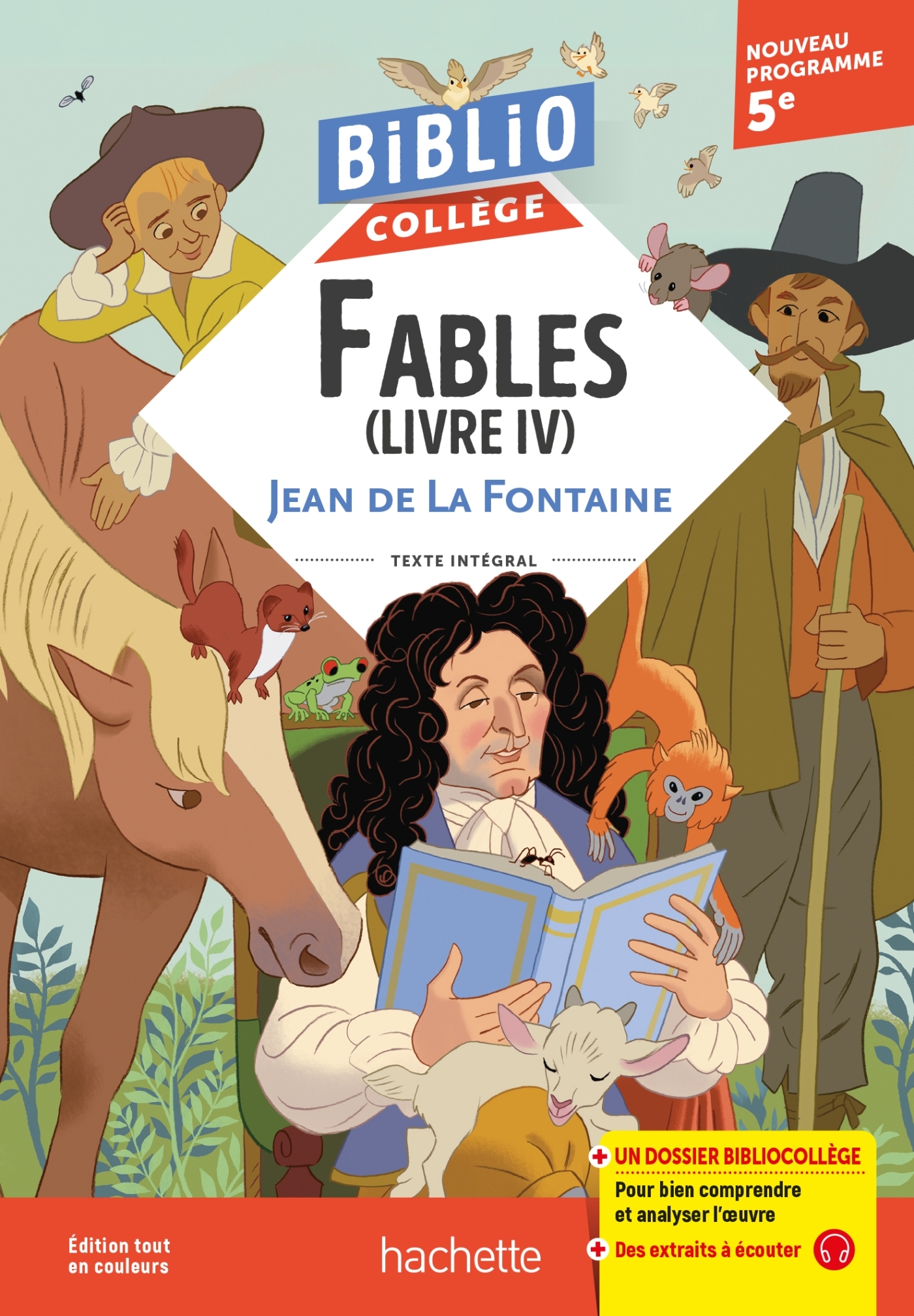 BiblioCollège Fables, livre IV, Jean de La Fontaine -  À définir, Fanny Marin, Jean La Fontaine - HACHETTE EDUC