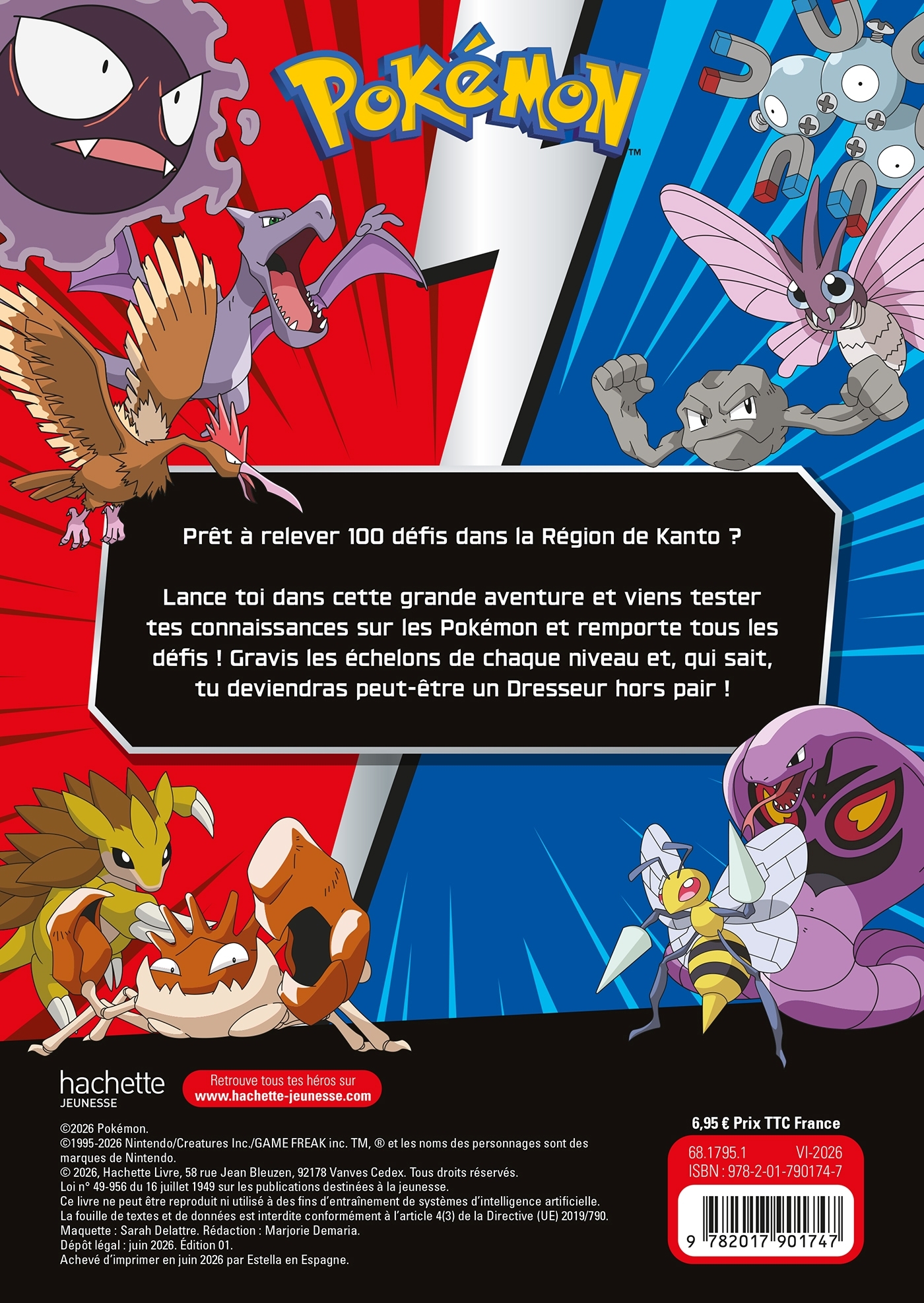 Pokémon - 100 défis pour devenir un super Dresseur ! -   - HACHETTE JEUN.