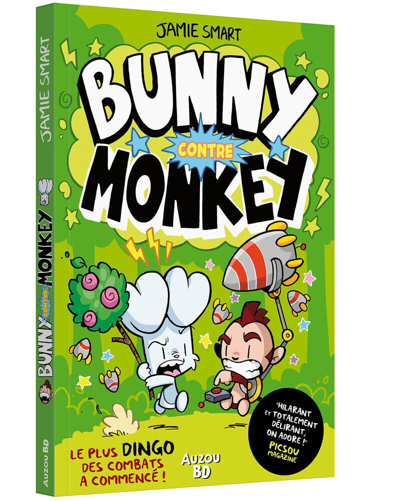 Bunny contre Monkey - Basile Béguerie, Jamie Smart - AUZOU