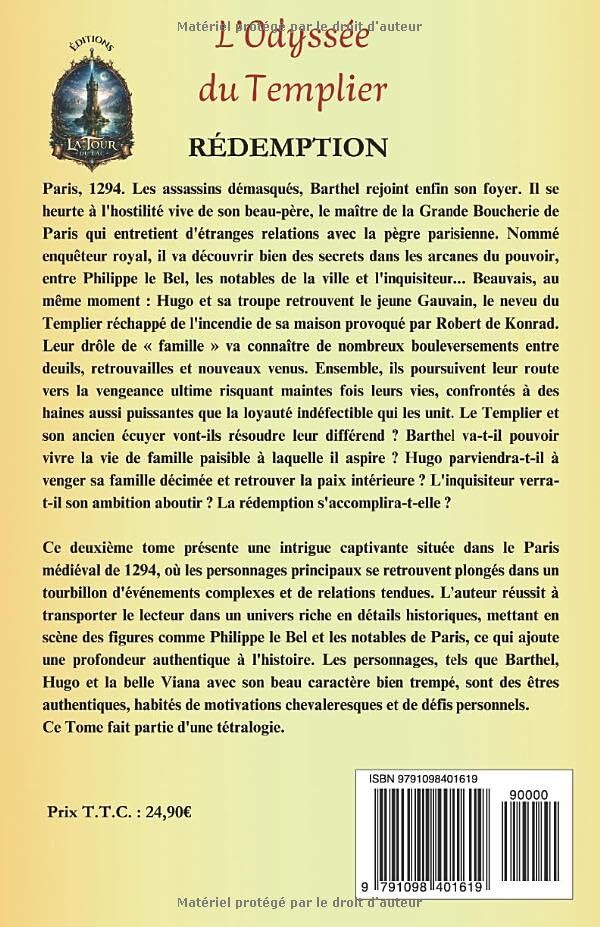 L'Odyssée du Templier - Henri Strinati - LA TOUR DU LAC