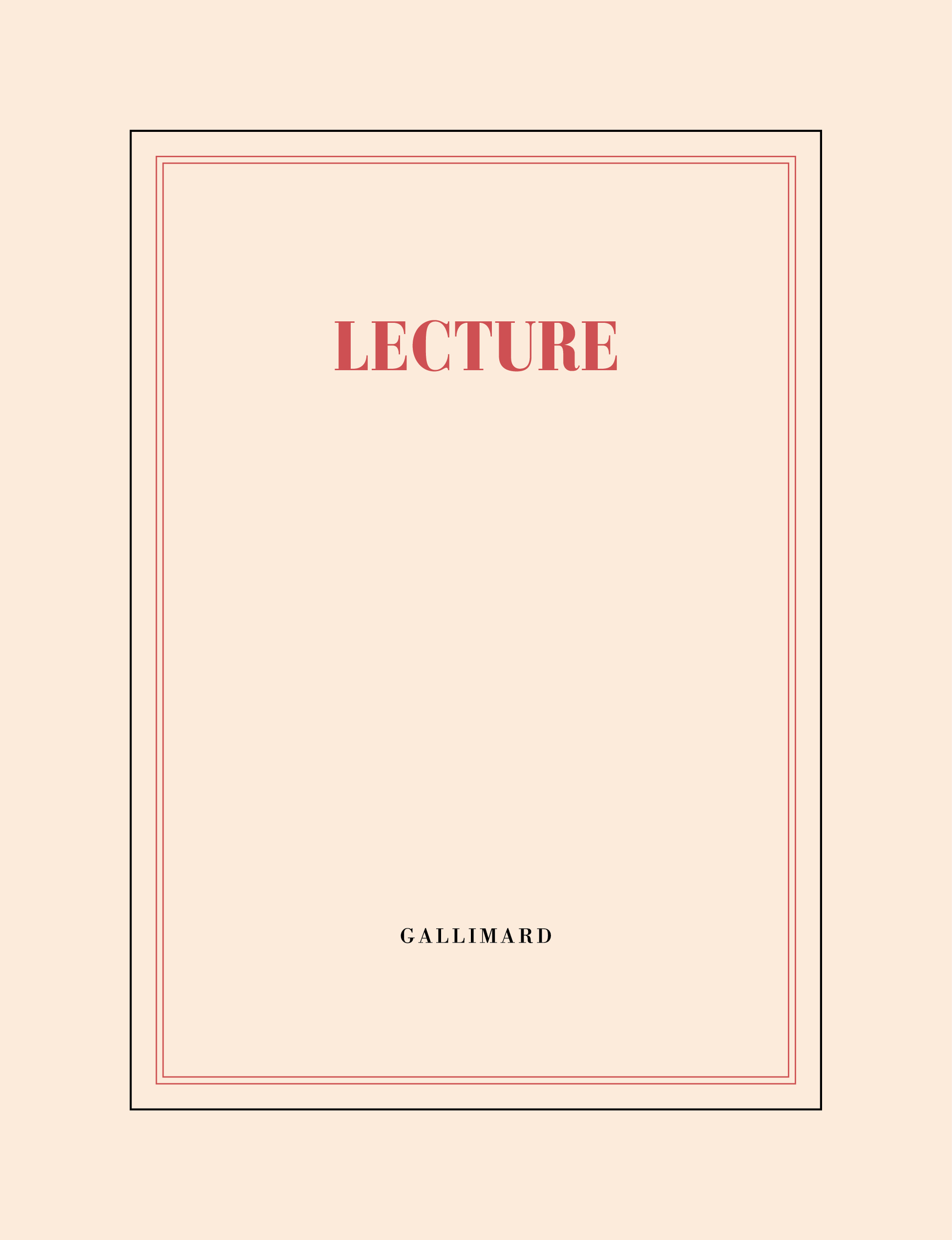 Protège-livre "Lecture" (papeterie) -  COLLECTIFS GALLIMARD,  Collectifs - GALLIMARD