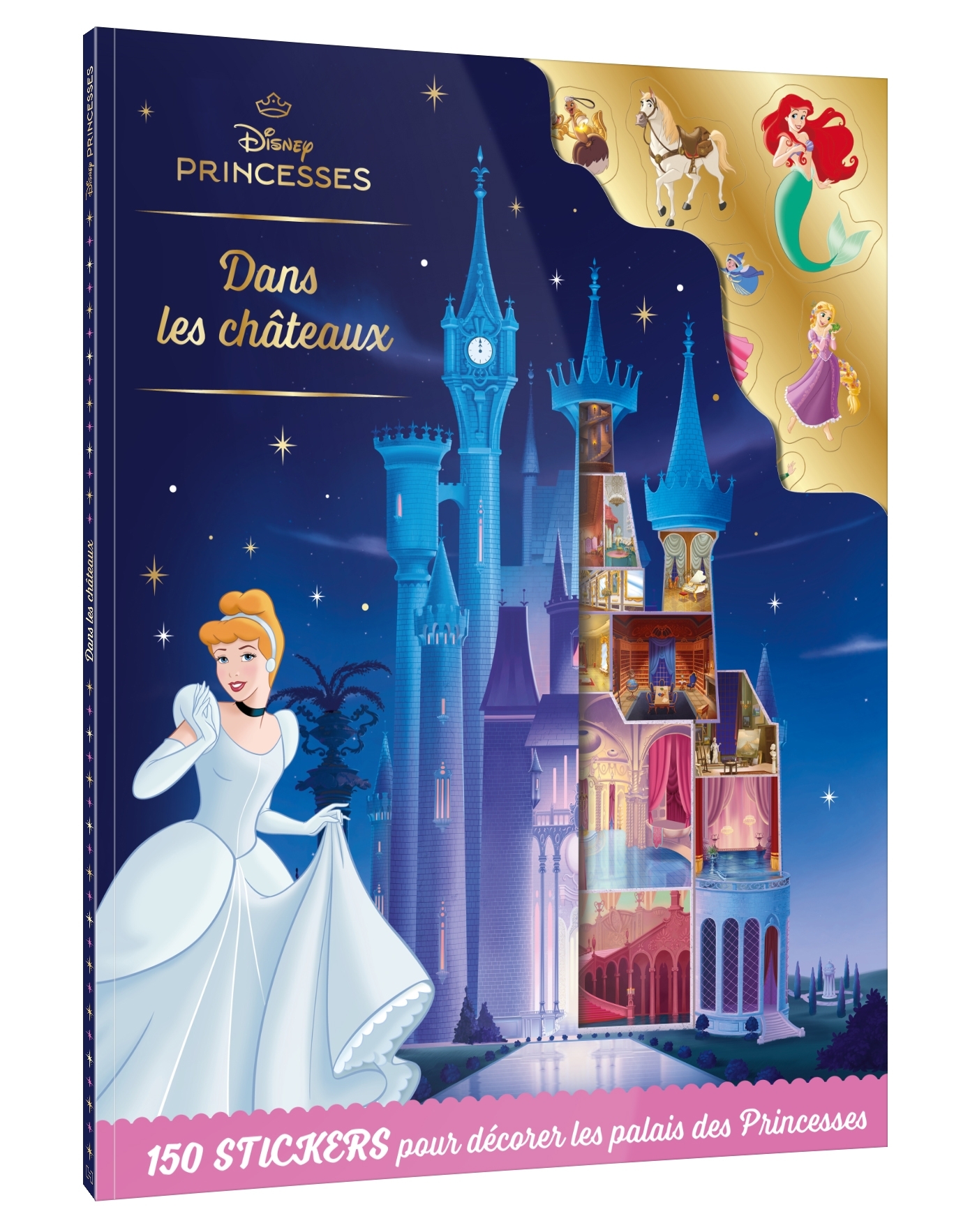 DISNEY PRINCESSES - Dans les châteaux de Princesses - Livre silhouetté avec stickers -  Disney - DISNEY HACHETTE