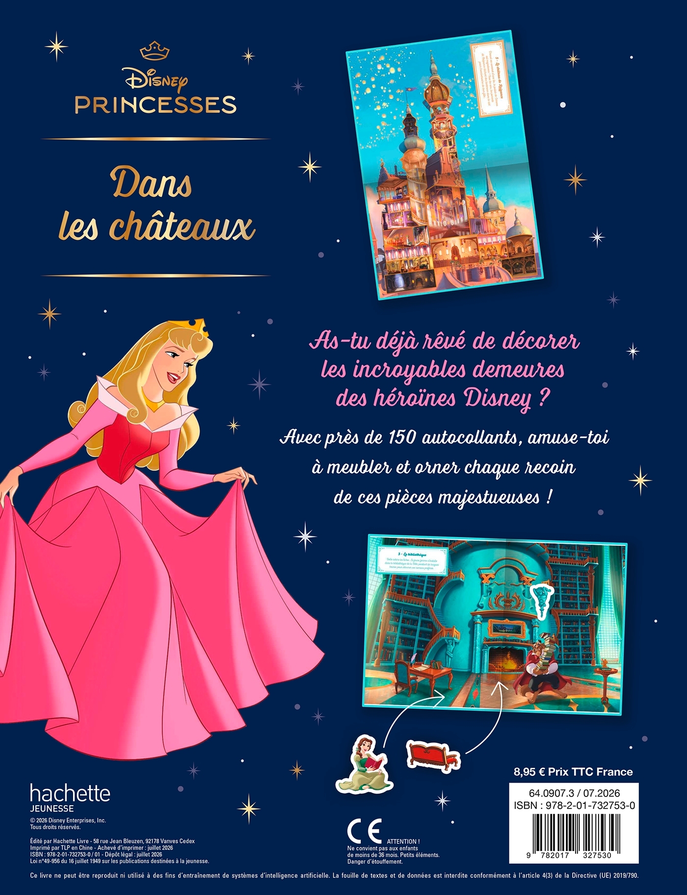 DISNEY PRINCESSES - Dans les châteaux de Princesses - Livre silhouetté avec stickers -  Disney - DISNEY HACHETTE