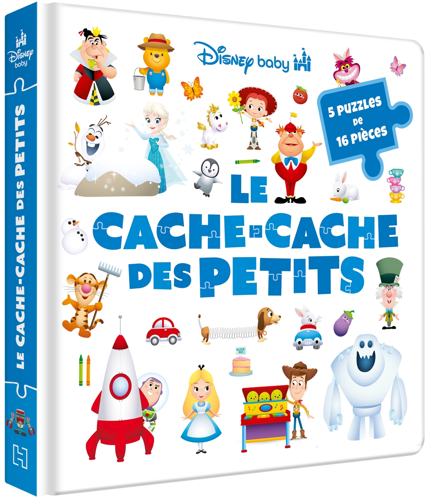 DISNEY BABY - Mon Grand Livre Puzzle 16 pièces - Le cache-cache des petits -  Disney - DISNEY HACHETTE