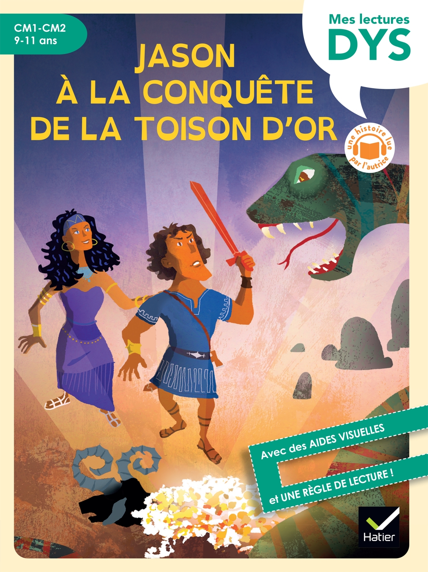 Jason à la conquête de la Toison d'or - Lecture adaptée - CM1-CM2 - Hélène Kérillis - HATIER