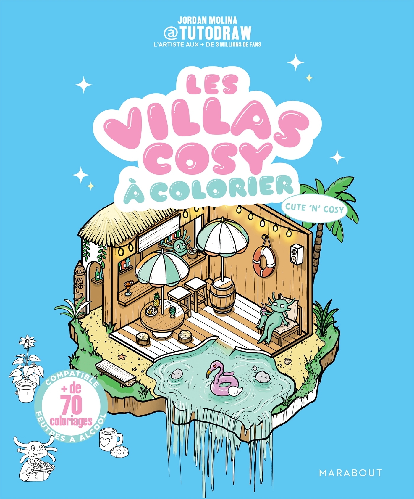 Les villas cosy à colorier de tutodraw -  Tutodraw - MARABOUT