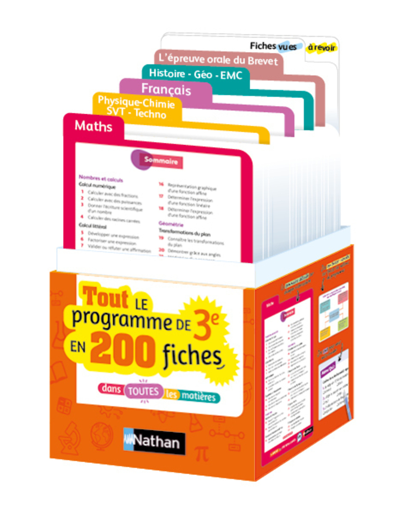 ABC - Fiches Brevet - C'est dans la boîte ! - Delphine Fradet, Cédric Gouygou - NATHAN