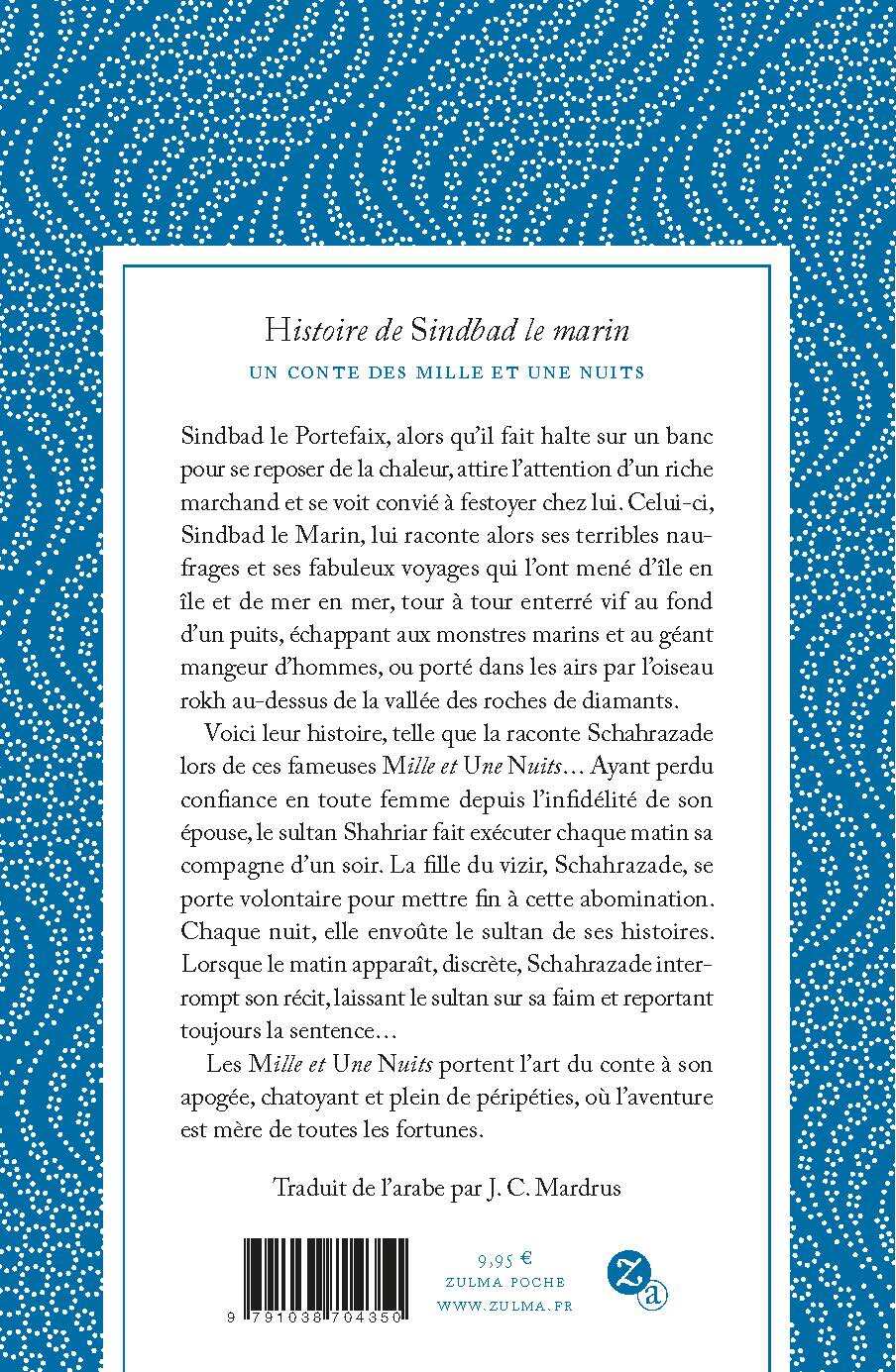 Histoire de Sindbad le marin -  Anonyme - ZULMA