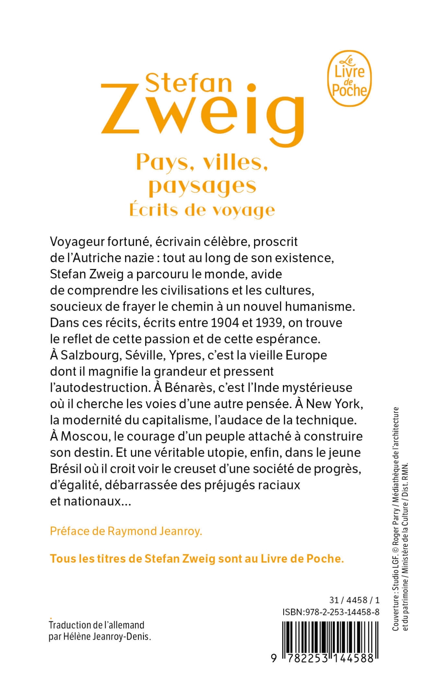 Pays, villes, paysages - Stefan Zweig - LGF