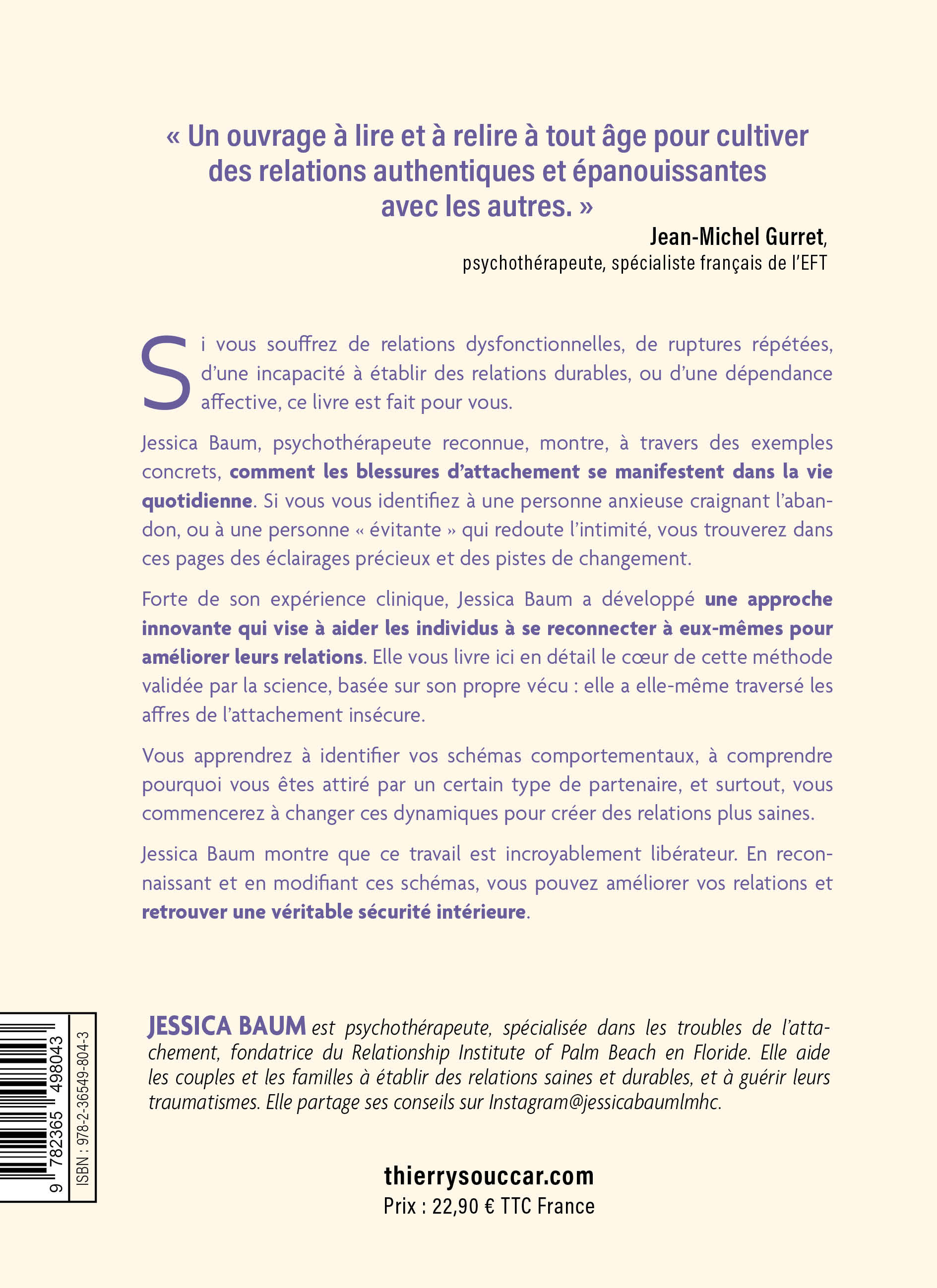 L'attachement anxieux - Jean-Michel Gurret, Jessica Baum - THIERRY SOUCCAR