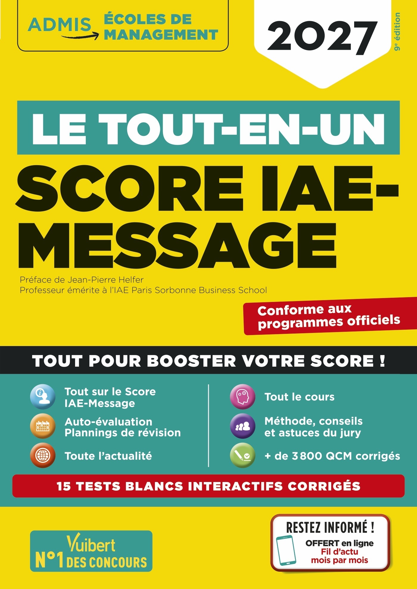Le tout-en-un Score IAE-MESSAGE - Sélection 2027 - Dominique Dumas, Julie Camoin, Rémi Pérès, Mandi Gueguen, Benoît Thierry-Hildenbrand, Benoit THIERRY - VUIBERT
