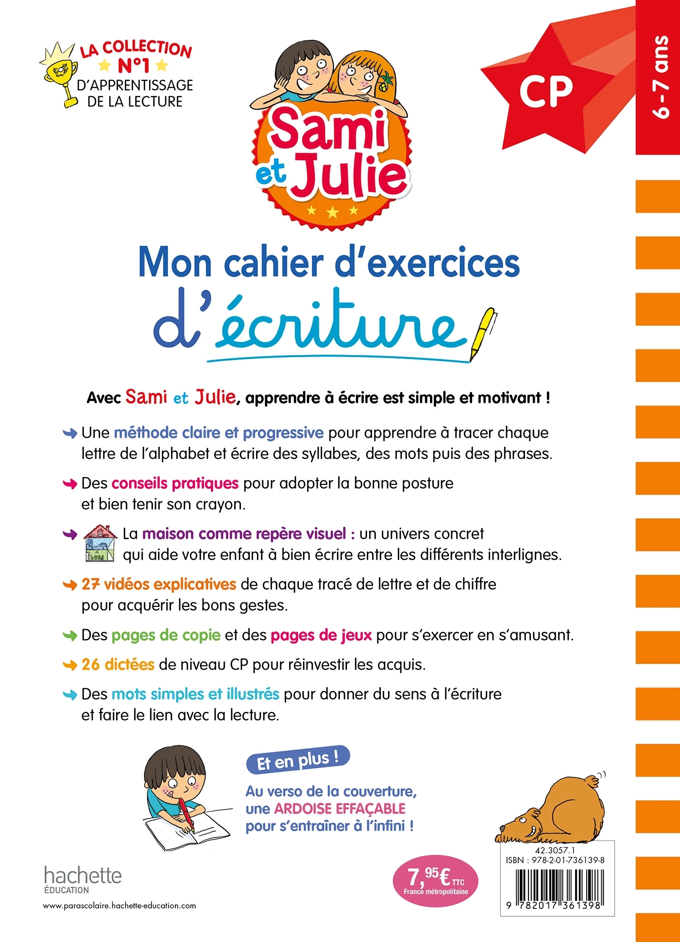 Sami et Julie CP - Mon cahier d'exercices d'écriture - Laurence Lefèvre - HACHETTE EDUC