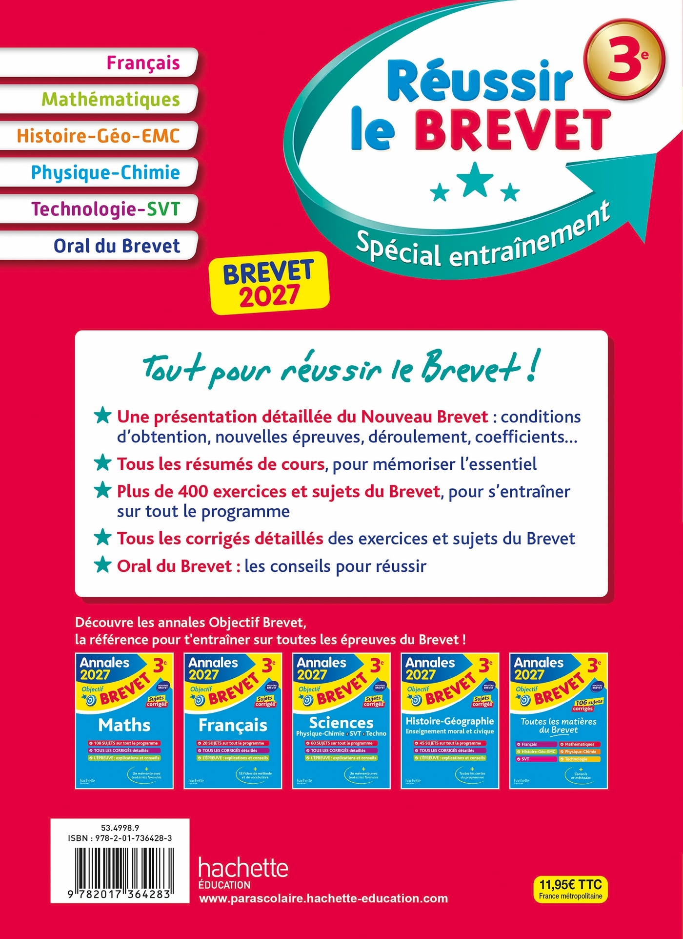 Réussir le Brevet 2027 - Isabelle Lisle, Philippe Rousseau, Laurent Bonnet, Sébastien Dessaint, Fabienne Ottevaere, Malorie Gorillot, Brigitte Réauté, Michèle Laskar, Christophe Saïsse - HACHETTE EDUC