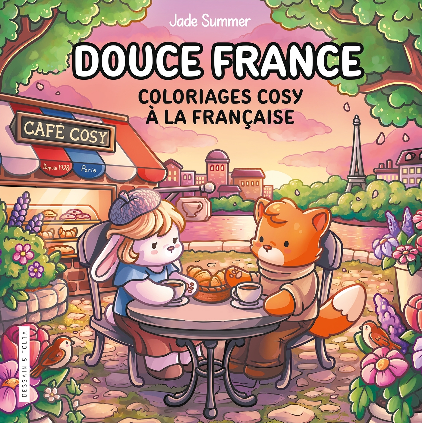 Douce France - Jade Summer- Coloriages cosy à la française - Cosy colo - SUMMER JADE - DESSAIN TOLRA