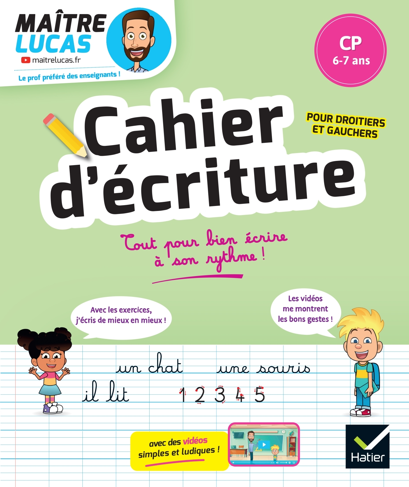 Cahier d'écriture Maître Lucas - CP - Maître Lucas - HATIER
