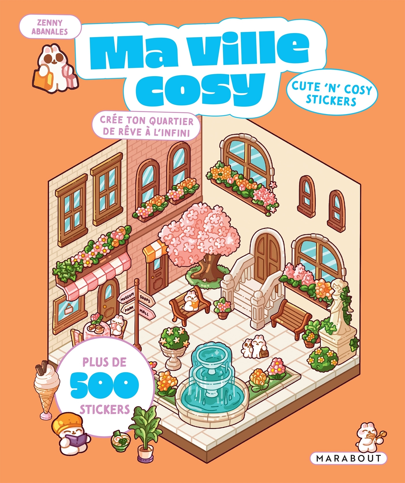 Ma ville cosy - Cute 'n' cosy stickers -  , Zenny Abanales - MARABOUT