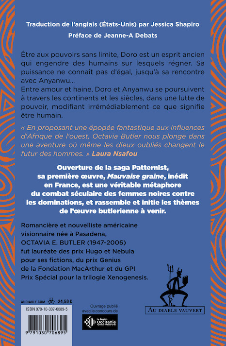 Mauvaise graine - Octavia E. Butler, Jeanne-A Debats - DIABLE VAUVERT