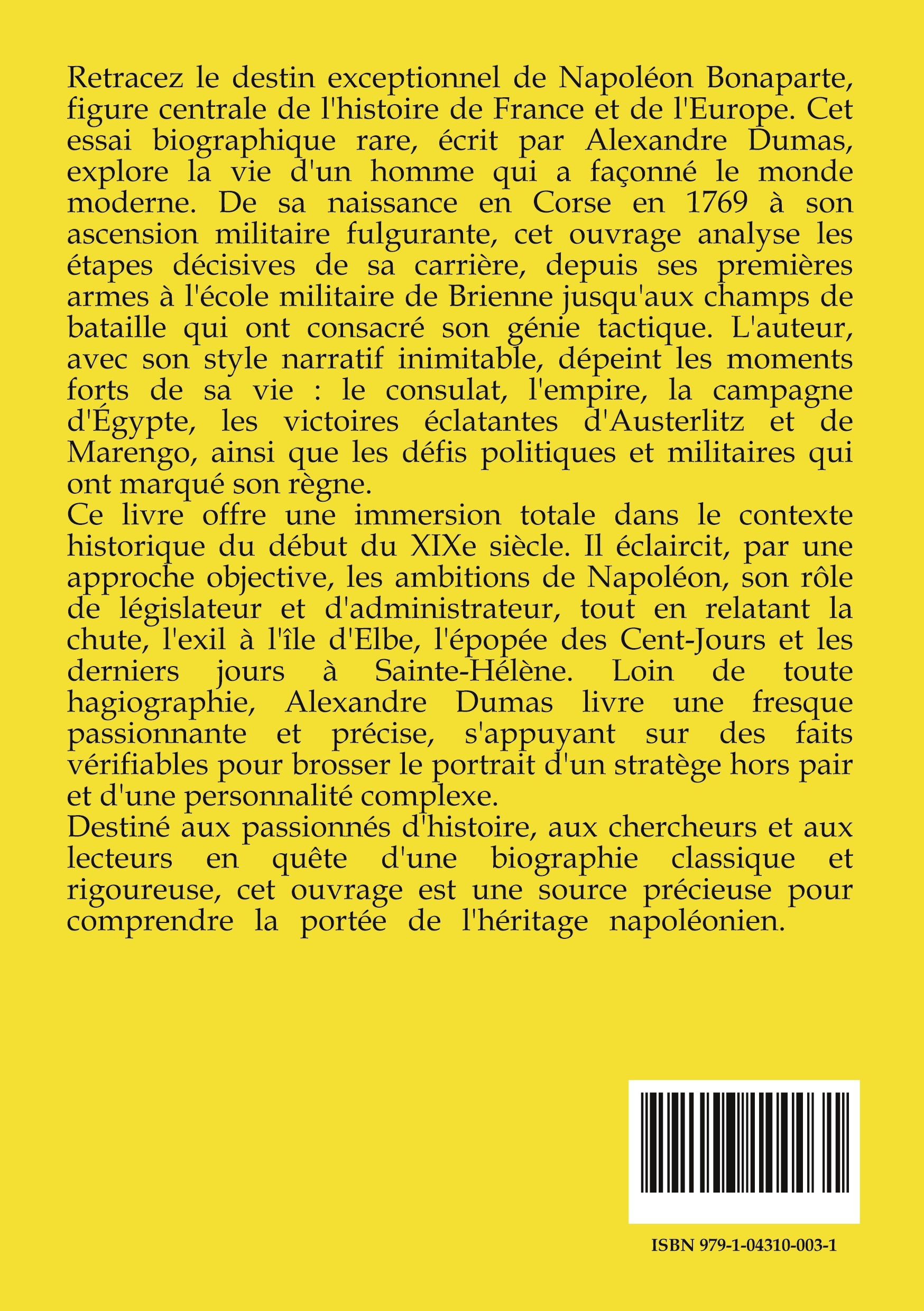 Napoléon. Une biographie -  Alexandre Dumas, DUMAS ALEXANDRE - CULTUREA