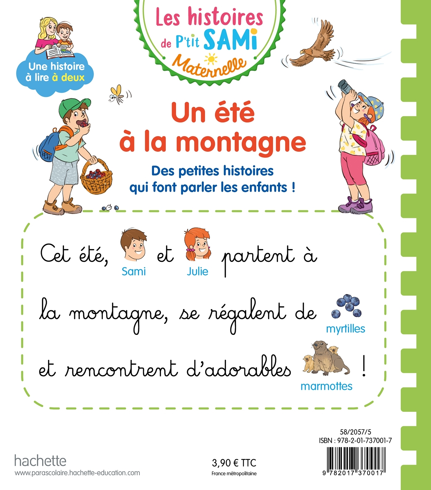 Les histoires de P'tit Sami Maternelle (3-5 ans) : un été à la montagne - Sophie de Mullenheim - HACHETTE EDUC