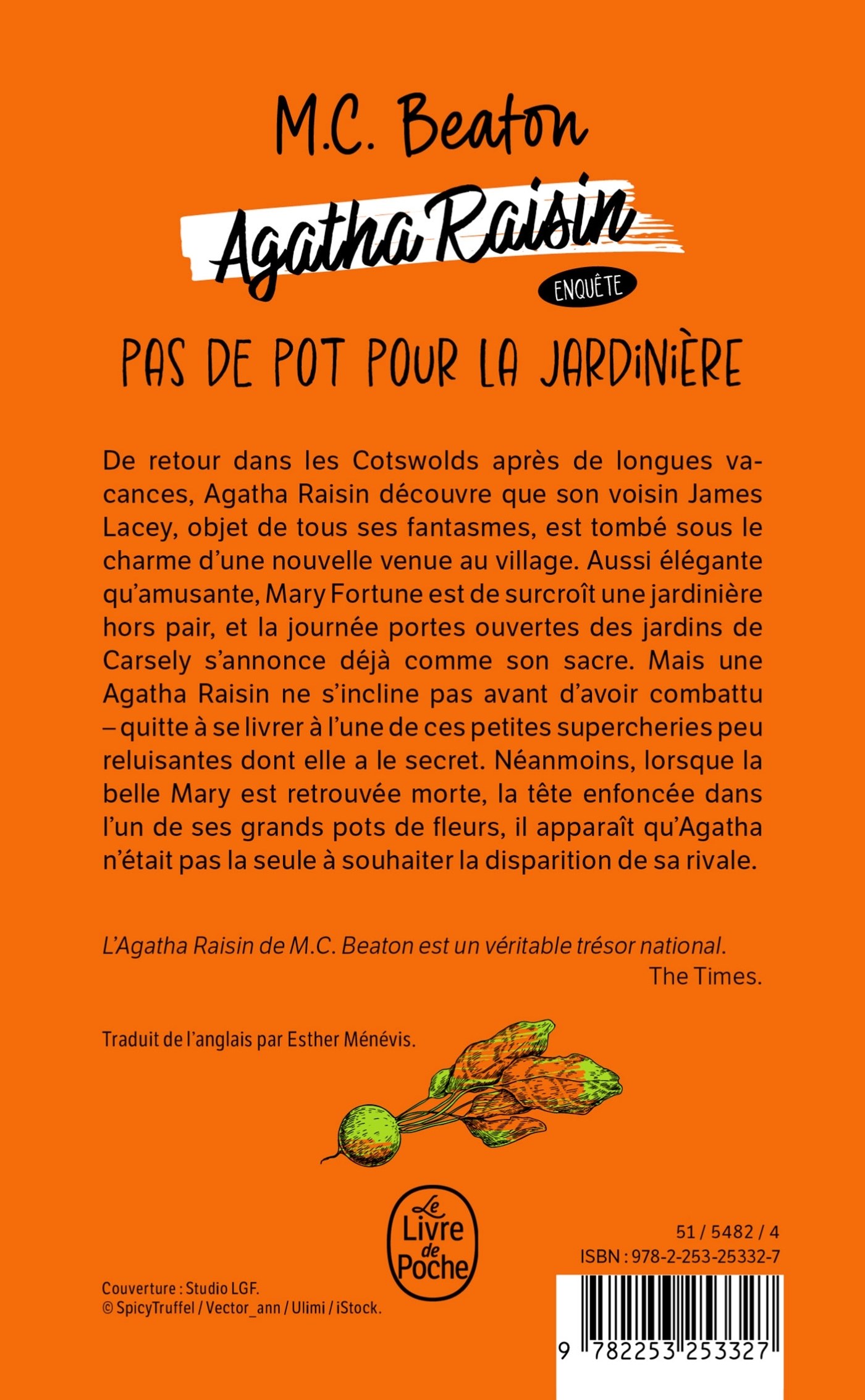 Pas de pot pour la jardinière (Agatha Raisin enquête, Tome 3) - M. C. Beaton - LGF