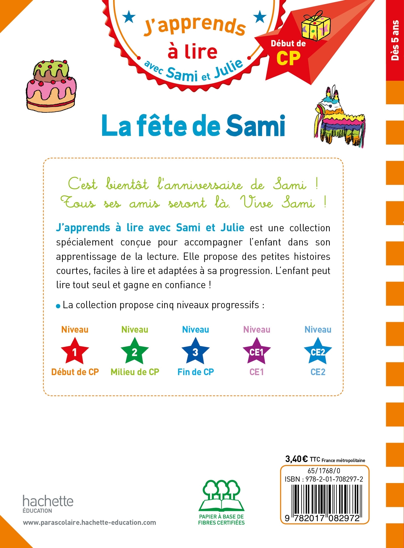 Sami et Julie CP Niveau 1 La fête de Sami - BONTE THERESE - HACHETTE EDUC