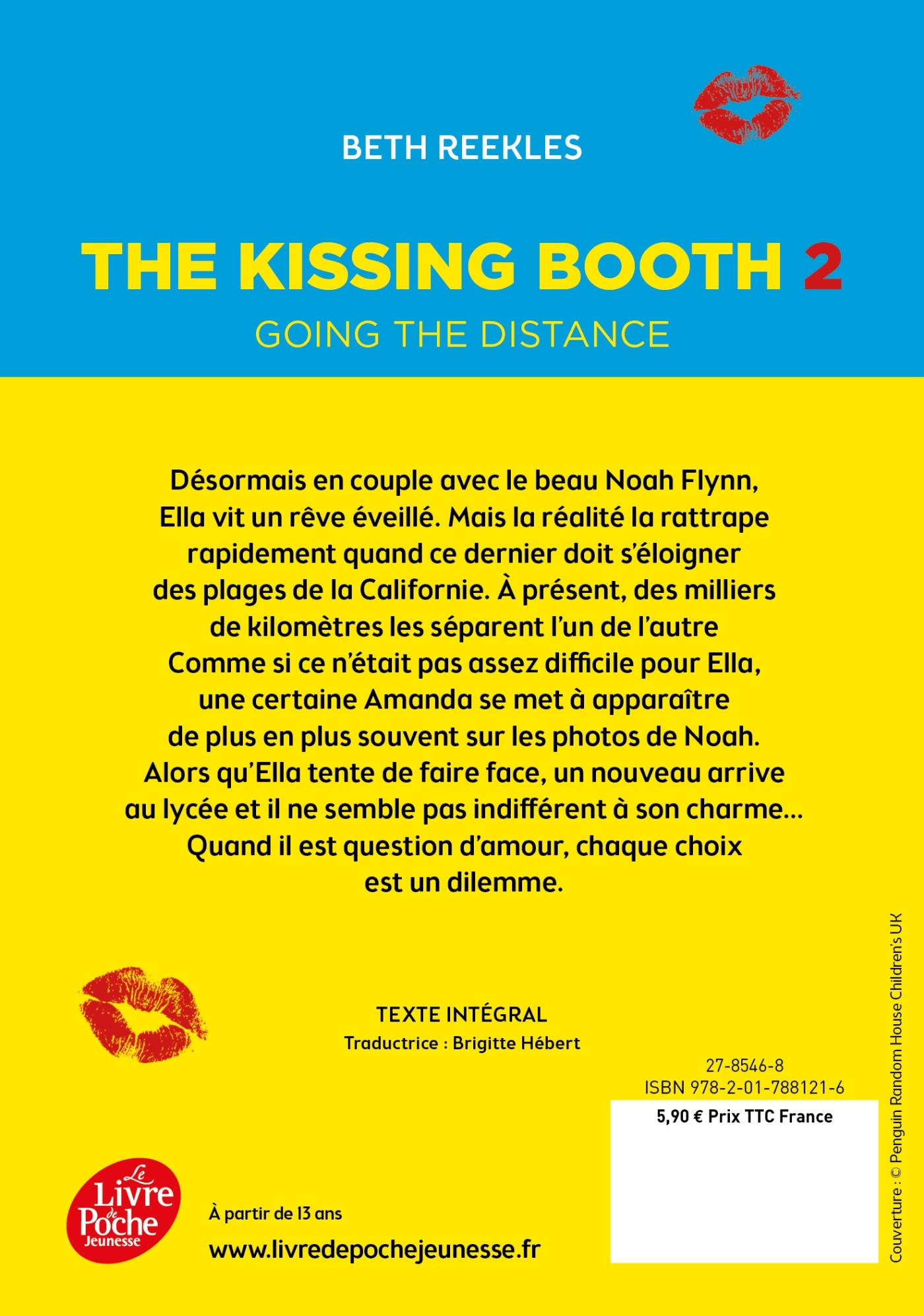 The Kissing Booth - Tome 2 - Beth Reekles - POCHE JEUNESSE
