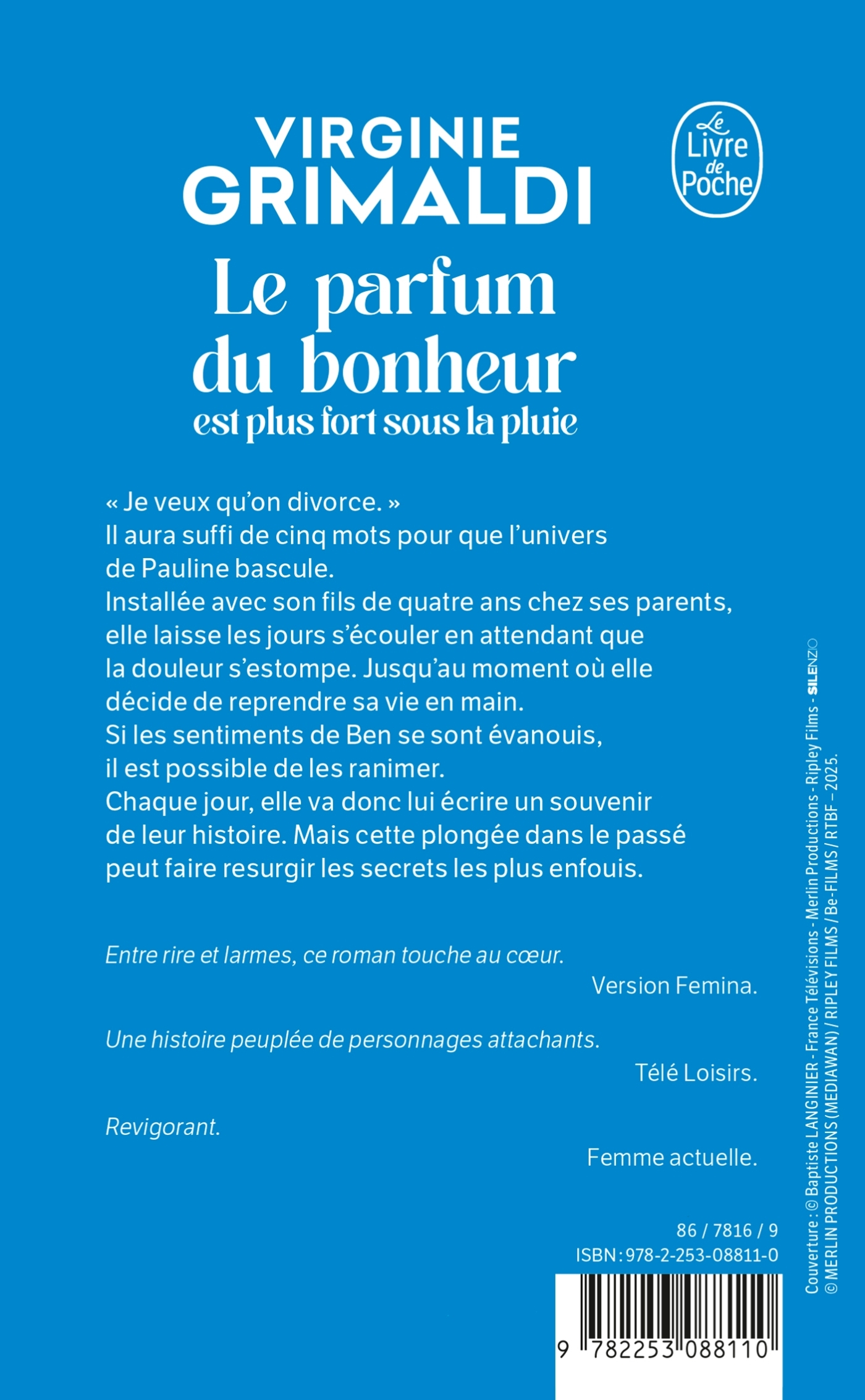 Le parfum du bonheur est plus fort sous la pluie - Virginie Grimaldi - LGF