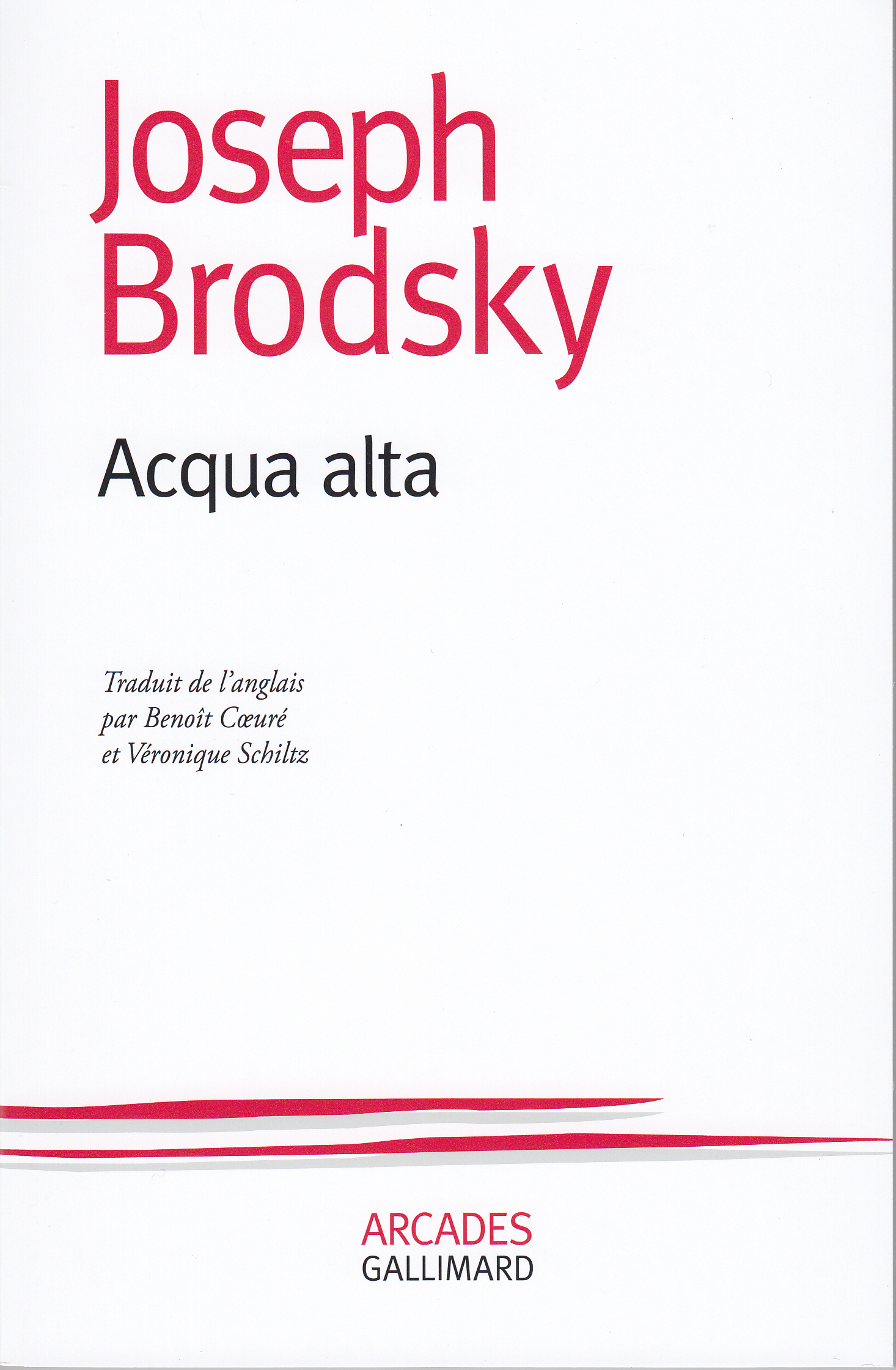 Acqua alta - Joseph BRODSKY - GALLIMARD
