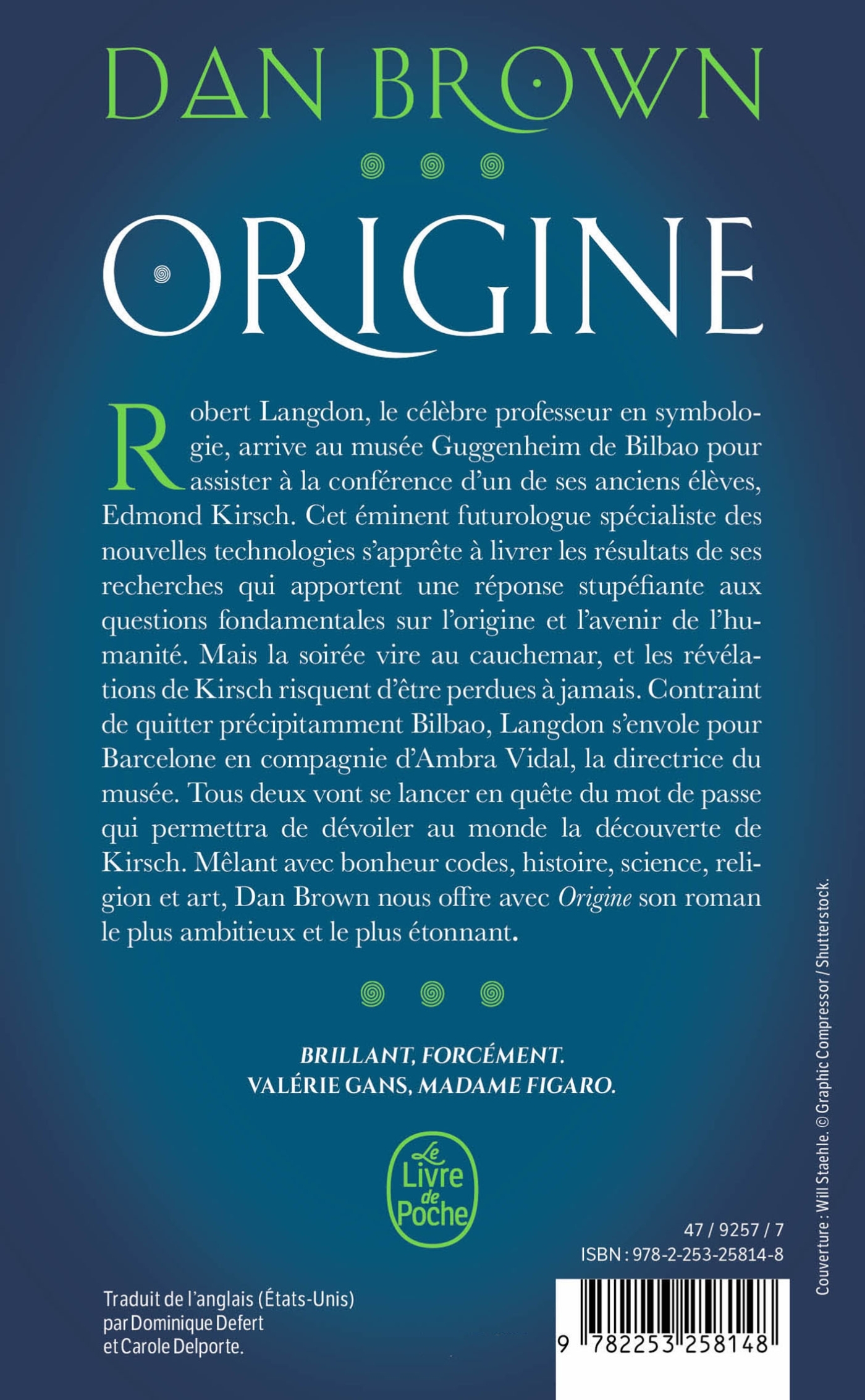 Origine - Dan Brown - LGF
